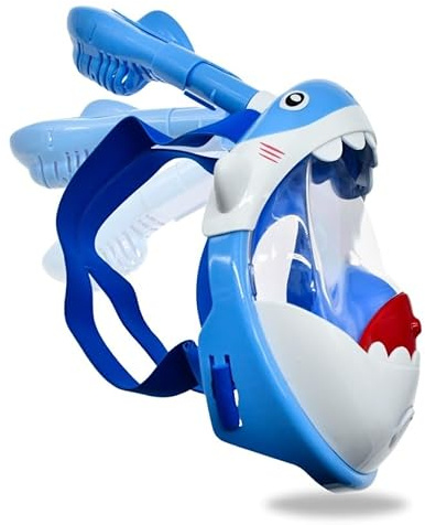 SwimTech Schnorchelmaske für Kinder, Unisex, Blau, Größe XS