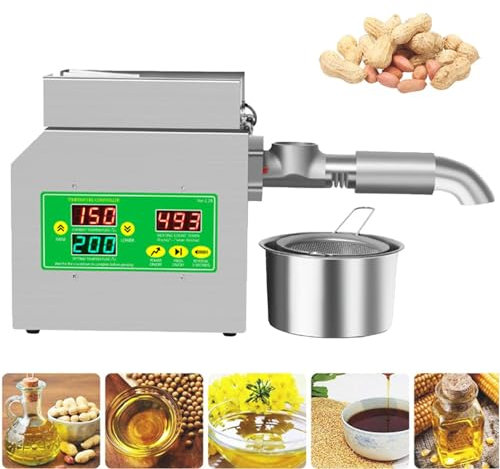 Cashwise Automatic Electric Oil Press Machine Stainless Steel Nut Oil Extractor Seeds Oilver Oil Food Grade Oil Expeller Oil Extractor Oil Press Machine for Home and Commercial