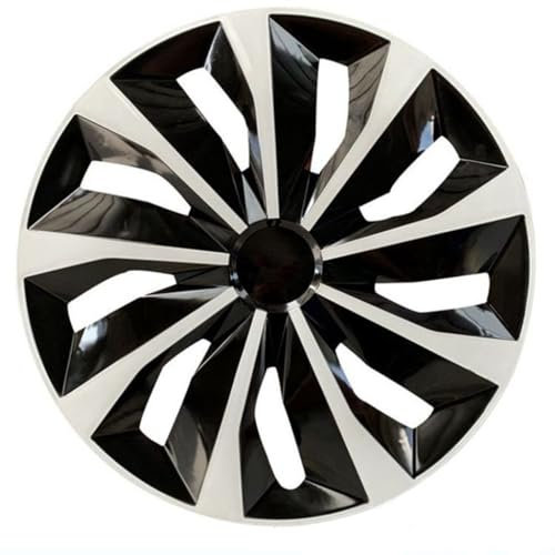 Auto Radkappen für VW ID.4 CROZZ 2021 2022 2023,14 15 16 Zoll Radzierblenden ABS Qualitätskunststoff Silber schwarz 4er Set Zubehör,A-16 Inch