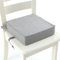 FANSU Kinder Sitzkissen Sitzerhöhung Stuhl, Wasserfeste Baby Kind Sitzkissen Quadrat Zerlegbar Kleinkinder Esszimmerstuhl ErhöHen Pad Esszimmer Boostersitze (Grau)
