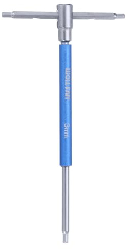 sourcing map Sliding T-Handle Hex Key Wrench Set 3mm Metric 3-Way Free Sliding Handle Sleeves for Home Repair