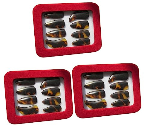Healeved 3St Fingerabdeckung für Zither Fingerpicks Zither-Zubehör Groove-Picks Praktisches Zubehör Fingerpick-Gitarre Zubehör für Zithern Guzheng-Nagel Nagelabdeckung Fälschung für zheng