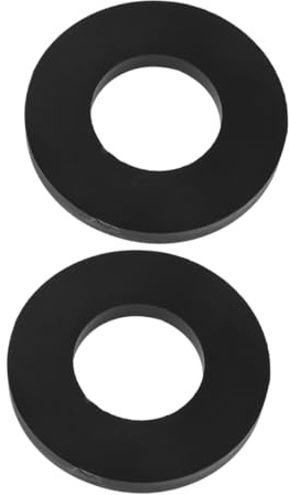 Coussin Amortisseur Voiture Noir en Caoutchouc, Lot de 2 | Rondelle D'amortisseur Anti-vibration, Anneau D'absorption des Chocs, Amortisseur Remorque