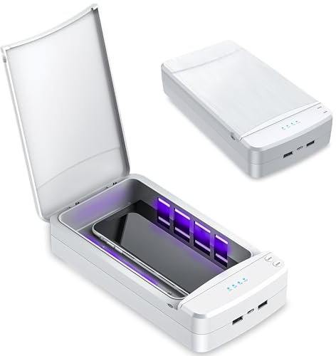 Boîte de stérilisateur professionnel pour nail art : stérilisateur de lampe UV WIYETY professionnel, appareil de désinfection UV avec fonctionnement silencieux, convient pour les outils de manucure et