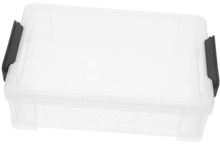 LAPYAPPE Durchsichtige Stapelbare Federmäppchen Kunststoff Aufbewahrungsbox Mit Dichtem Deckel Robust Organizer Für Büro Und Schule