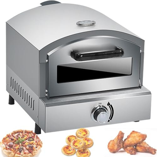Forno Elettrico per Pizza in Acciaio Inox, Forno per Pizza a Gas da banco, Forno per Pizza Commerciale, Macchina per Pizza, Macchina per tostapane, Forno per Pizza a Gas