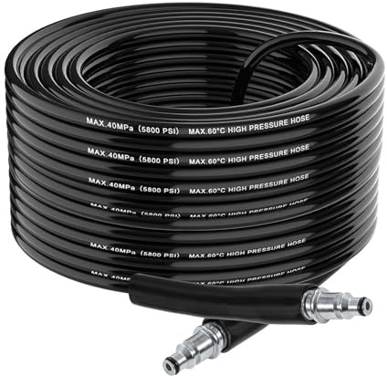10M Pressure Washer Replacement Hose Compatible with Bosch AQT Series, Extension Hose for Bosch Domestic Pressure Washers Quick Connector SDS Fitting, 40MPa(5800 PSI) Jet Wash Hoses