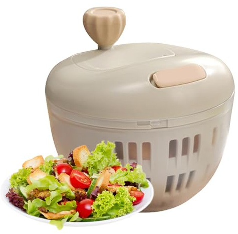 Centrifuga per lattuga, 800 ml, con base antiscivolo, con scolapasta e detergente per frutta, utensile per la cucina e il campeggio, per picnic all'aperto