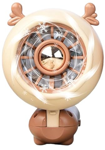 Personal Fan, Bear Folding Desk Fan, 6x3 Inches Rechargeable Wind Blower, Cute Airflow Device for Gym, Workout, Home, Camping, Commuting, Hiking, Outdoor, Activities