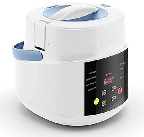 QWAXTRIW Cocina de arroz de automóvil, Cocina Mini de arroz de 12V / 24V de arroz portátil, 2L y vaporizador de arroz eléctrico pequeño, caravanas, Camiones, Blanco