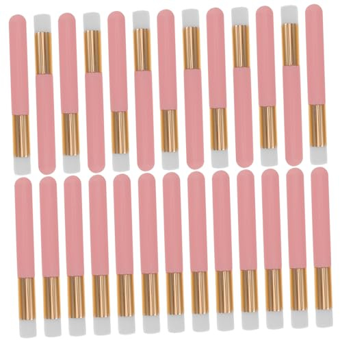 FOMIYES 30 Stück Lippen Make Up Pinsel mit Rundem Kopf für Tägliche Pflege und Reisen Kosmetik Pinsel aus Kunststoff
