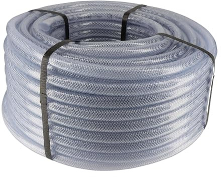 Tuyau flexible aspiration 50m - Tuyau spiralé PVC - Renforcé fil polyester - Tuyau liquide alimentaire - Fabrication française - Diamètre 12,50 mm