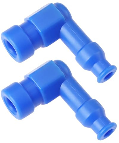 Briny River 2 Stück Zündkerzenstecker für Dirtbikes 60 X 42 Mm Kompatibel mit Den Meisten Pitbikes Und Motoren Kompatibel mit Thumpstar Modell Blau