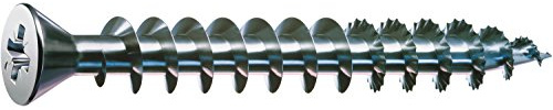 SPAX - Universalschraube, 3,0 x 13 mm, 1000 Stück, Kleiner Senkkopf, Kreuzschlitz Z, Vollgewinde, Galvanisch blank verzinkt A2J - 0321010300135