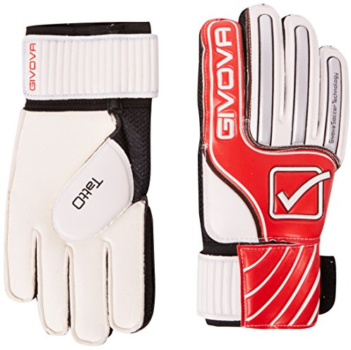 Givova Tatto, Guanto da Portiere Uomo, Bianco/Rosso, 10