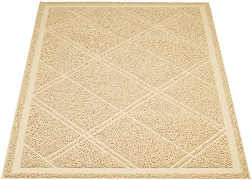 Amazon Basics Alfombra para arenero de gatos, Sin fragancia, 61 x 88,9 cm, Tostado