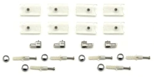 KIT ACCESSOIRES DE FIXATION POUR BOX CABINE DE DOUCHE LIGNE ESSENTIELLE