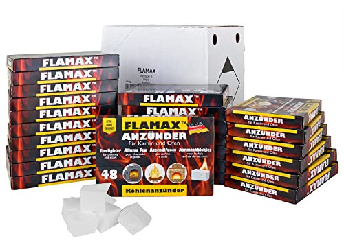 Accandifuoco Cubetti Camino Barbecue Fiama BBQ 48x Flash, Quantità:24 pacchetti = 1152 cubi