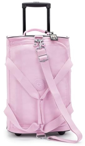 Kipling TEAGAN US Kleine Reisetasche mit Rollen, Carry On, Blooming Pink (Rosa)