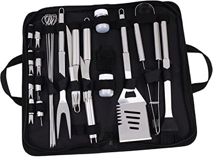 POPETPOP Accesorios para Barbacoa Kit Completo De Herramientas Utensilios Inoxidable para Barbacoas