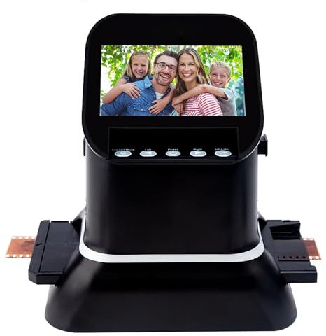PLABNK 135 Film Scanner,22 Megapixel Slide Negative Photo Scanner,35mm 135 126KPK Film Converter 4.3 Inch LCD,7 International Languages