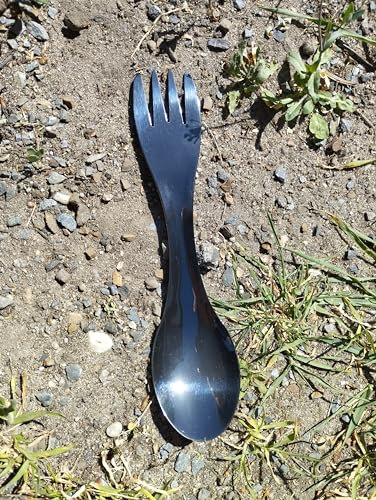 Göffel Titan Outdoor Spork Besteck Gabel Löffel mit Nylontasche