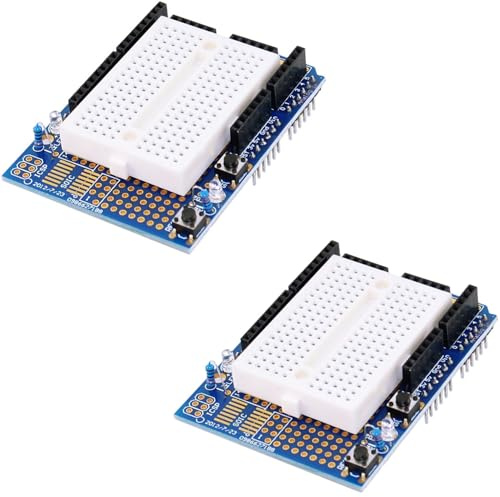 DIYables Breadboard Shield for Arduino Uno, 2 Pieces