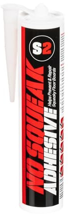 S2 No Squeak Floorboard Adhesive 290ml Grey, 1 Tube | Hybrid adhesive that prevents and repairs squeaky floorboards with a strong, flexible permanent bond.