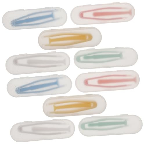 FRCOLOR 5 Sätze Kontaktlinsenzubehör Kontakteinführungswerkzeug Kontaktstößel Reisewerkzeug Klare Kontaktpinzette Pflege Werkzeug Zum Entfernen Von Kontaktlinsen Entferner Picker-tool Pp