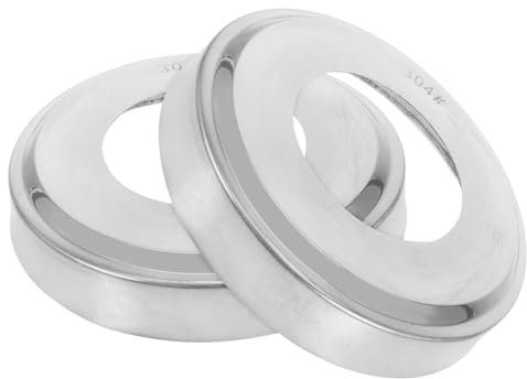 OFFSCH 2pièces Caches Acier Inoxydable pour Rampe Échelle De Piscine Creusée De Résistants Déformation Compatibles avec Main Courante Et Escaliers De Piscine Renfort De Stabilité pour