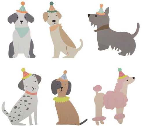 24 Pezzi di Decorazioni per Cupcake a Forma di Cane, Decorazioni per Baby Shower Decorazioni per Torte a Forma di Muso di Cane Forniture per Feste di Compleanno a Tema Cane