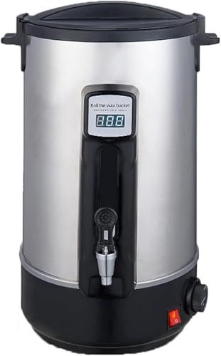 CSYQPDMBDL Fondoir à Cire Electrique, Pot à Cire électrique 8L/10,8L/12L/16L/20L/30L/35L avec Bec verseur Rapide, contrôle de température de 86℉-230℉(30L)