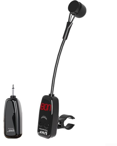 ToolsEvery Système de micro sans fil UHF pour flûte et dizi avec technologie anti-interférence puissante