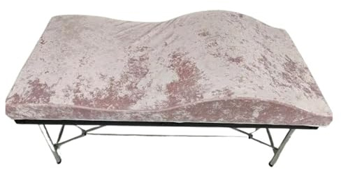 CYMMIYT Kosmetikliege Matratze Gebogene Matratzenauflage for Wimpernbett, Schönheitssalon, Wimpernbettmatratze, Memory Foam, Wimpernbettauflage(Ice Pink)