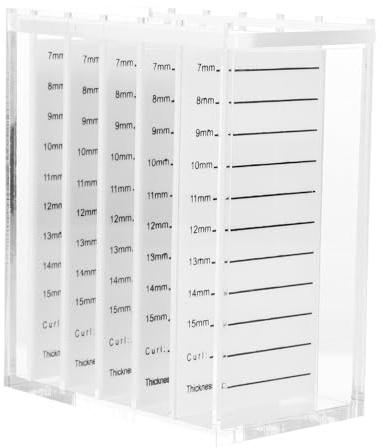 MERRYHAPY Scatola Portaciglia Finte Strati Trasparente in Organizer Compatto per Estensioni Ciglia Custodia Protettiva Antipolvere per Uso Professionale e Personale