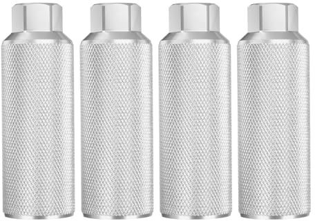 QUARKZMAN Paar Fahrrad BMX Pegs Aluminiumlegierung mm Öffnung Hintere Stunt Pegs Anti-Rutsch Hintere Sitzstände für Mountainbike Rennrad BMX Schwarz
