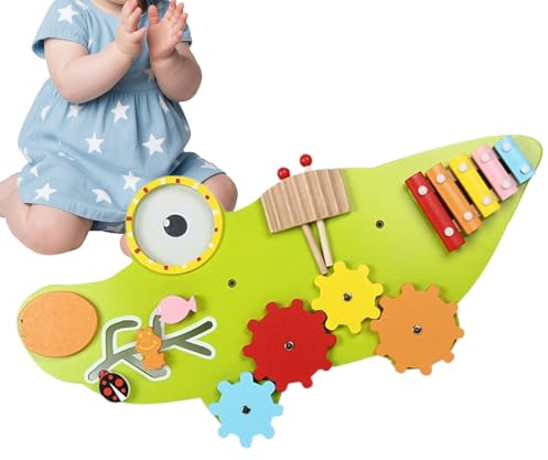 Wand-Sensorikbrett,Spielzeug für die frühkindliche Entwicklung - Holz Sinneswand Panel | Für Und Mädchen Sowie Für Zuhause Vorschule Kindergarten Kinderkrippe Klassenzimmer Und