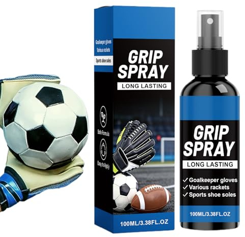 Spray adhesivo de fútbol - 100 ml de larga duración antideslizante | Spray para guantes de fútbol, para deportistas: fútbol, voleibol, baloncesto, béisbol, golf,