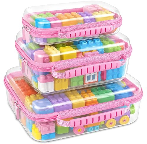 Durchsichtige Aufbewahrungsbox mit deckel 3 Stück Kleine Aufbewahrungsboxen Wasserdichte Kunststoffbox Hardcase Aufbewahrungstasche Organizer für Aufbewahrung Organisation Reisen und Bastelbedarf