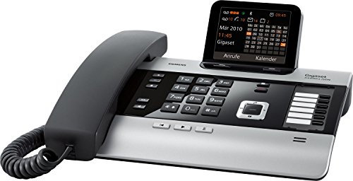 Siemens Gigaset DX600A TRIO SET mit 3x S810H Mobilteil – ISDN, Anrufbeantworter, Bluetooth® ECO DECT, schwarz