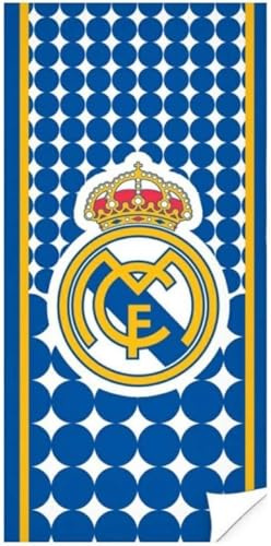 Real Madrid RM171155 - Toallas, Azul, 70x140 cm