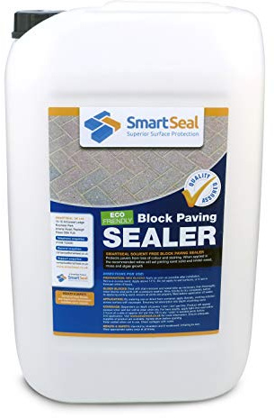 Smartseal Eco-Friendly Block Paving Sealer - Solvent-Free - Durable Sand Hardener & Weed Inhibitor for A Natural Look – Best Block Paving Sealant for Block Paved Driveways And Patios (25 Litre)