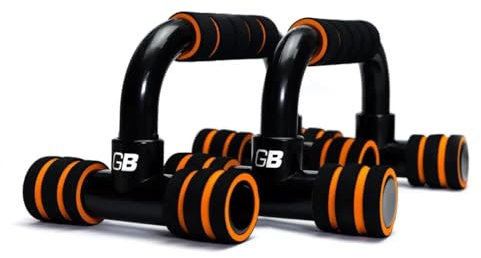 GymBeam Liegestützgriffe - Push Up Bars, Calisthenics Equipment, effektive Fitnesshilfe für Push-Ups und Handstand, stärkt Brust, Rücken, Arme, Bauch und Po, solide Konstruktion