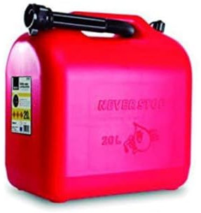 Benzinkanister - 20 Liter - aus Polyethylen - Kraftstoffkanister für Treibstoff aller Art - mit Ausgießer - UN Zulassung - Modell B20ECO - Bikain