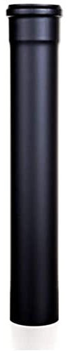 Tubo scarico pellet NERO Lineare Diametro 80 mm CM 25 50 100 NERO per canna fumaria (D 80mm H1000 PZ1)