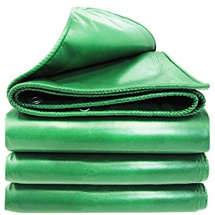 DMCHENGMA Foglio di Tela Cerata Verde 1mx2m Telo in plastica PVC 450g/m² Teloni Resistenti all'Acqua Copertura Teloni Multiuso usati per mobili da Giardino Tettoie da Campeggio (Size : 2x2m)