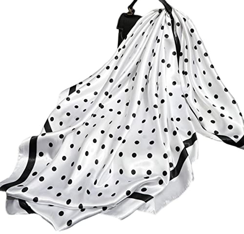 FAIRYGATE Seide Schal Damen Halstücher Seidentuch Schals Halstuch Seidenschal Scarf Bandana Taschentuch Handgelenk Kopftücher Einheitsgröße 78