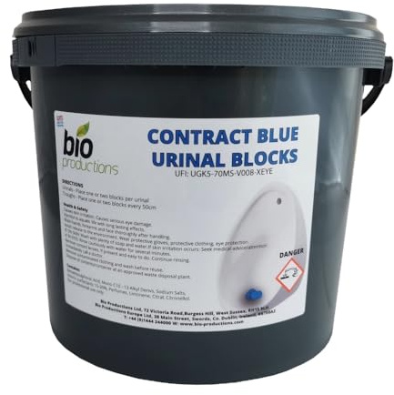 Eco & Biological TOSS URINAL BLOCKS (150) 3 Kg non-pDCB Bio Productions (Blue)