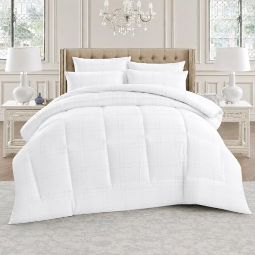 PRIME LINENS Duvets Microfiber Premium Hotel Quality Anti-Allergy Soft Cozy Quilts All Season Duvet Feels Like Down (10.5 Tog, Double)