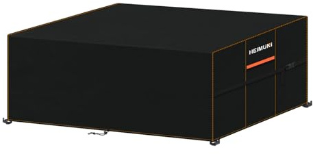 HEIMUNI Abdeckung für Gartenmöbel 180x90x80cm Wasserdicht Abdeckplane Schutzhülle Winterfest Schutzhülle Gartenmöbel Anti-UV 420D Oxford Gewebe Gartentisch Abdeckplane für Terrassenmöbel Lounge Sofa